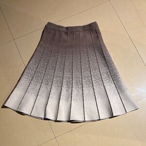 Melange Girl Elegant Ombre Pleated Skirt